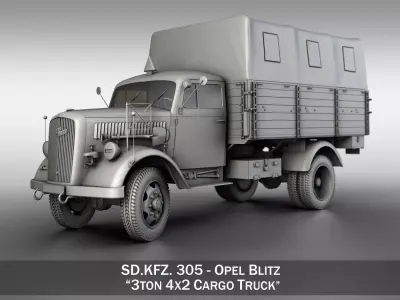 Opel Blitz - 3t Cargo truck  3D model