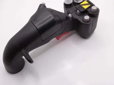 Mh-60R cyclic for flight sims with functional buttons 3D print model