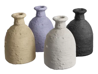  Rustic Flask Shaped Ceramic Vase Models 
