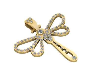 DRAGONFLY PENDANT 3D PRINTABLE MODEL 3D print model