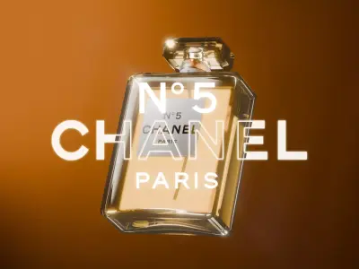 Chanelle No 5 Fragrance Free 3D Model Free 3D model