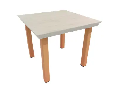 Outdoor Table Low-poly 3D model 13