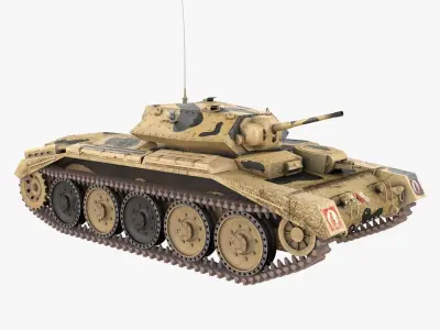 Crusader MK VI Low-poly 3D model