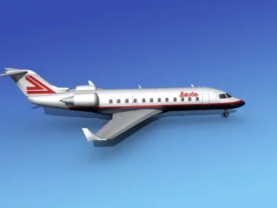 Canadair CRJ200 Lauda Air 3D model