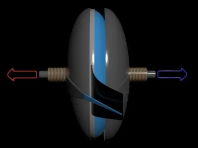 Electro Mechanical Tail - Aero-Nautical Propulsion - Concept 3D model