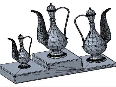 Art of mughal empire islamic mughal art Free 3D model