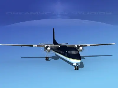 Fokker F-60 Corporate 5 3D model