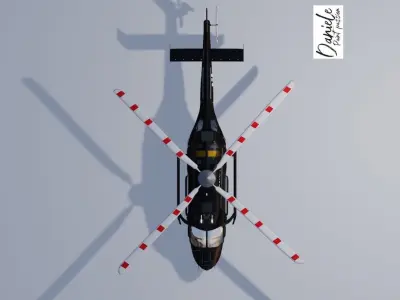 Helicopter Bell 429 3D model