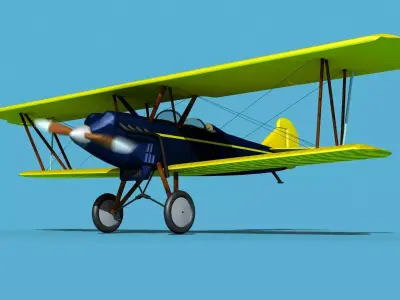 Travelair 2000 V04 3D model