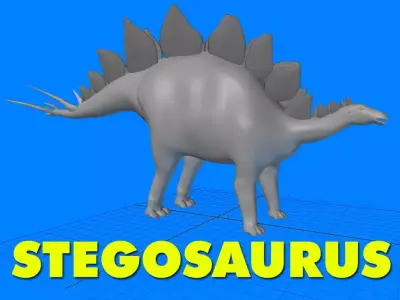 Stegosaurus Type 2 Di 3D model