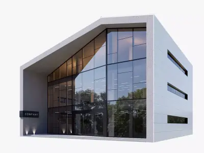 building shopping Low-poly 3D model