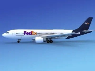 Airbus A300 FedEx 3D model
