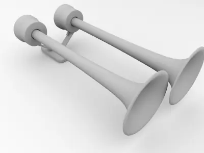 Duplex Trumpet Airhorn 3D model