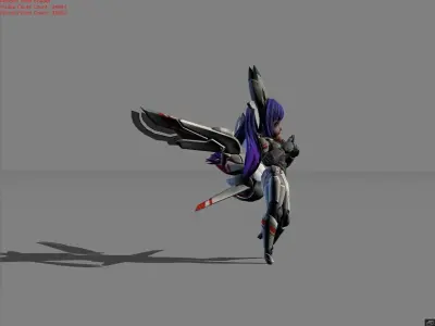 Nana Mecha Baby Low-poly 3D model