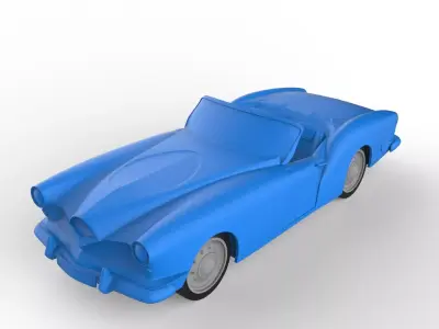 Kaiser Darrin 1957 Classic Car 3D print model