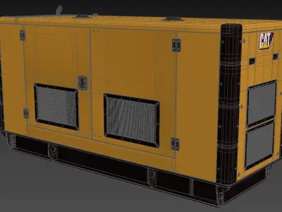 Diesel Generators 01 3D model