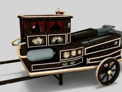 The Necromancer organ Low-poly 3D model