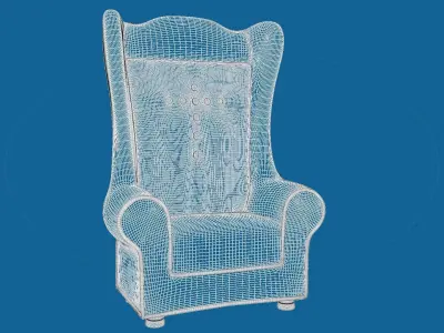 Cone throne chair Free 3D model purchase