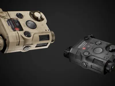 ANPEQ Weapon Laser Sight Low-poly 3D model
