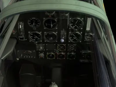 Bf109 E3 Low-poly 3D model