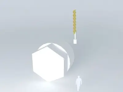 Mir space station Pt 2 Kvant 1 Free 3D model