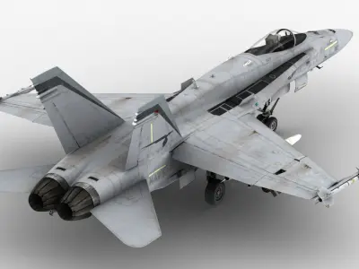 FA - 18C Super Hornet - Element 3D 3D model