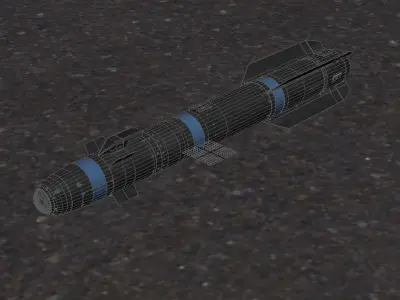AGM-114 Hellfire II Missile 3D model