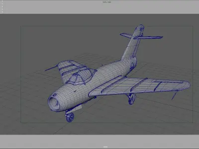 Mig15 Fighter 3D model