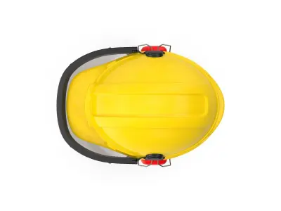 Safety Helmet with Face and Ears Cover Glass 3D model