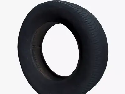 Car Tire Low-poly 3D model