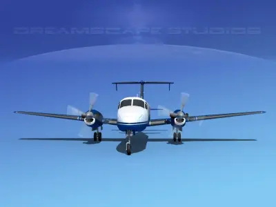 Beechcraft B1900C V07 3D model