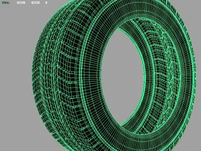 Michelin MS LTX Tire 3D model