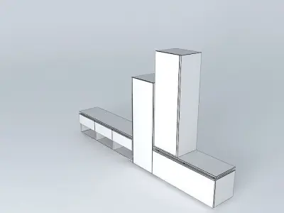 TV Furniture Free 3D model purchase