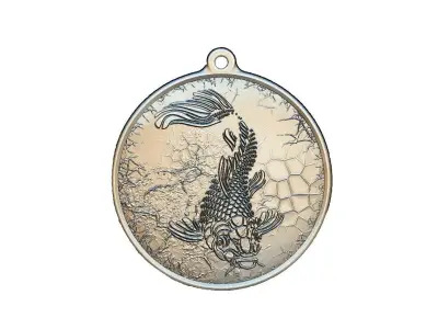 HM Fish Keychain 02 3D print model