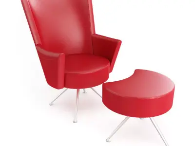 Sillon Rojo  Free 3D model