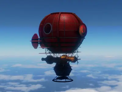 fire nation Balloon Free 3D model