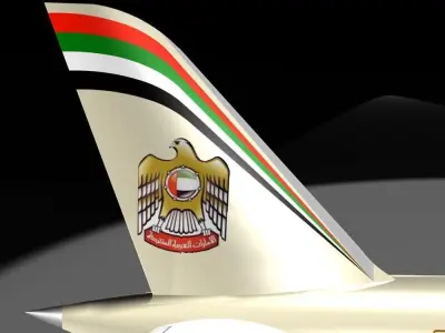 Etihad  787-9 Dreamliner 3D model