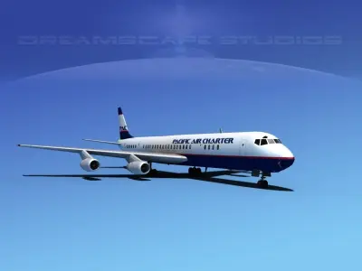 Douglas DC-8-63 Pacifc Charter 3D model