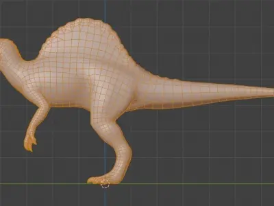 SPINOSAURUS Low-poly 3D model