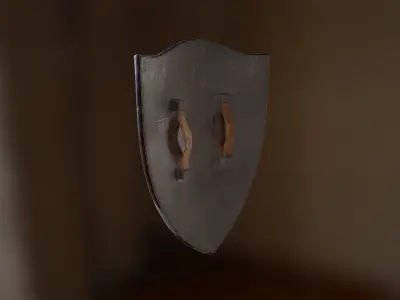Captain America Revenger Shield Low-poly 3D model