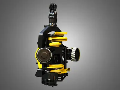 Scorpion king Forestry Harvester Head 3D model