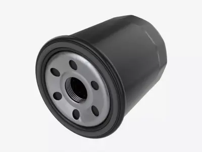 Oil filter 3D model
