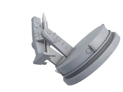 Mk-13 Guided Missile Naval Gun  3D model