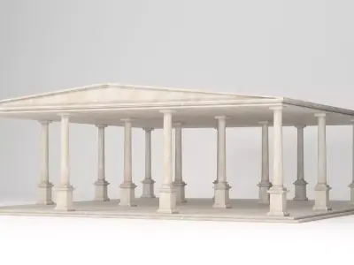 Antique Temple Low-poly 3D model