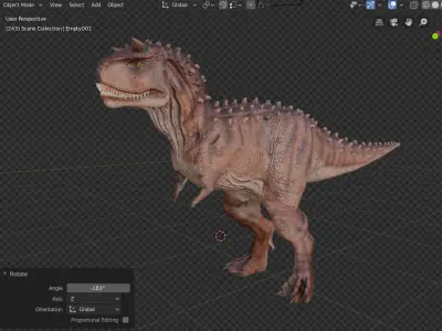 Carnotarus  Dinosaur 3D Model  3D model
