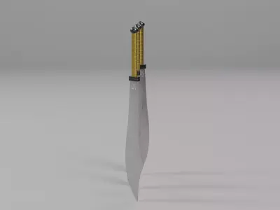 Chinese Dao Sword - Traditional Martial Arts Weapon 09 Low-poly 3D model
