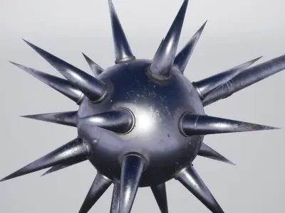 Morning Star Low-poly 3D model