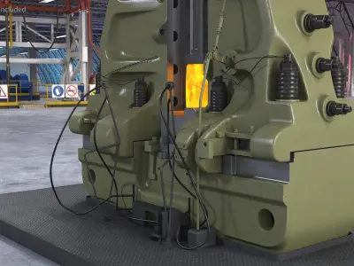 New Pneumatic Forging Hammer Machine 3D model