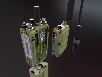PRC 163 Falcon 4 Radio Low-poly 3D model