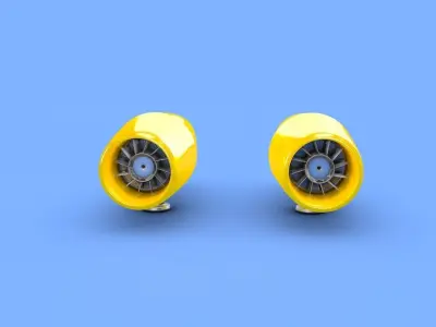 jet car rotor LOLA T70 1976 3D model